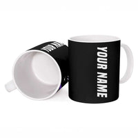 Personalized Purple Winged Golf Ball Ceramic Mug Bold Golf Graphic Design - Wonder Print Shop