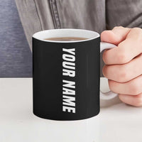 Personalized Purple Winged Golf Ball Ceramic Mug Bold Golf Graphic Design - Wonder Print Shop
