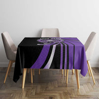 Personalized Purple Winged Golf Ball Tablecloth Bold Golf Graphic Design - Wonder Print Shop