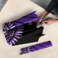 Personalized Purple Winged Golf Ball Umbrella Bold Golf Graphic Design - Wonder Print Shop