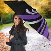 Personalized Purple Winged Golf Ball Umbrella Bold Golf Graphic Design - Wonder Print Shop