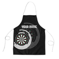 Personalized Black and White Dartboard Apron Bullseye Target Design for Dart Players - Wonder Print Shop