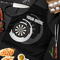 Personalized Black and White Dartboard Apron Bullseye Target Design for Dart Players - Wonder Print Shop