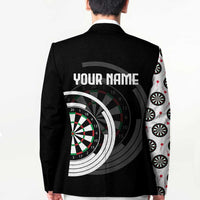 Personalized Black and White Dartboard Blazer Bullseye Target Design for Dart Players - Wonder Print Shop