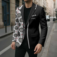 Personalized Black and White Dartboard Blazer Bullseye Target Design for Dart Players - Wonder Print Shop