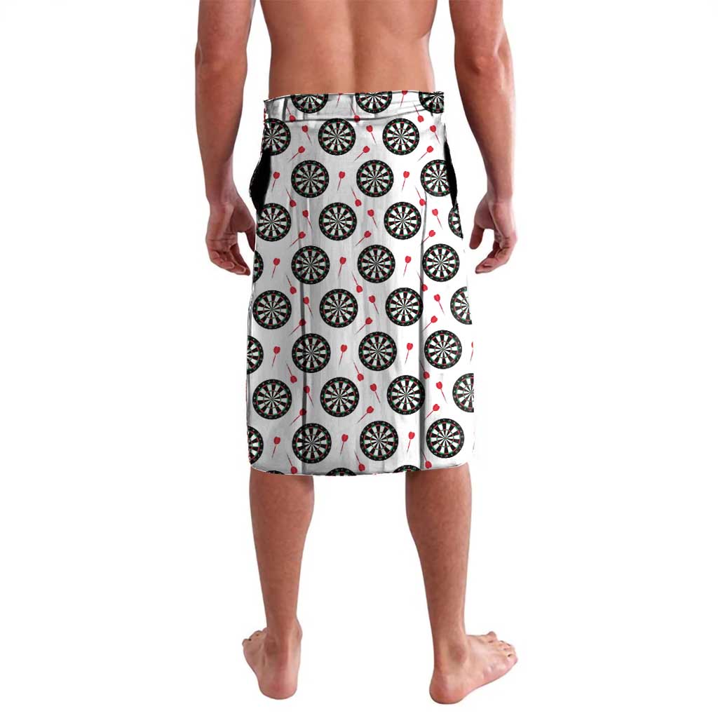 Personalized Black and White Dartboard Lavalava Bullseye Target Design for Dart Players - Wonder Print Shop