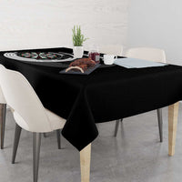Personalized Black and White Dartboard Tablecloth Bullseye Target Design for Dart Players - Wonder Print Shop