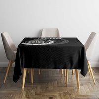 Personalized Black and White Dartboard Tablecloth Bullseye Target Design for Dart Players - Wonder Print Shop