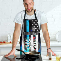 Personalized Blue Flame American Flag Dart Apron Patriotic Dartboard Design - Wonder Print Shop