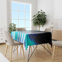 Personalized Blue Flame American Flag Dart Tablecloth Patriotic Dartboard Design - Wonder Print Shop