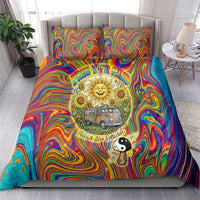Free Your Mind Peace Love Collective Bedding Set Psychedelic Hippie Vibes