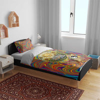 Free Your Mind Peace Love Collective Bedding Set Psychedelic Hippie Vibes