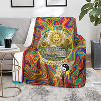 Free Your Mind Peace Love Collective Blanket Psychedelic Hippie Vibes