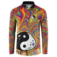 Free Your Mind Peace Love Collective Button Sweatshirt Psychedelic Hippie Vibes