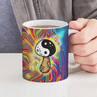 Free Your Mind Peace Love Collective Ceramic Mug Psychedelic Hippie Vibes