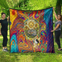 Free Your Mind Peace Love Collective Quilt Psychedelic Hippie Vibes