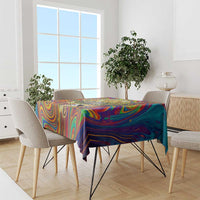 Free Your Mind Peace Love Collective Tablecloth Psychedelic Hippie Vibes