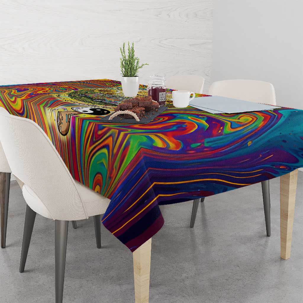 Free Your Mind Peace Love Collective Tablecloth Psychedelic Hippie Vibes