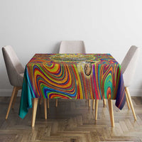 Free Your Mind Peace Love Collective Tablecloth Psychedelic Hippie Vibes