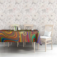 Free Your Mind Peace Love Collective Tablecloth Psychedelic Hippie Vibes