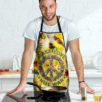 Make Love Not War Apron Hippie Flower Power Revolution