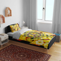 Make Love Not War Bedding Set Hippie Flower Power Revolution