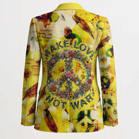 Make Love Not War Blazer Hippie Flower Power Revolution