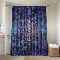 Universal Connection Zodiac Bathroom Set Cosmic Eye and Sacred Om Vibration