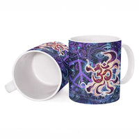 Universal Connection Zodiac Ceramic Mug Cosmic Eye and Sacred Om Vibration