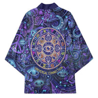 Universal Connection Zodiac Kimono Cosmic Eye and Sacred Om Vibration