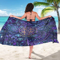 Universal Connection Zodiac Sarong Cosmic Eye and Sacred Om Vibration