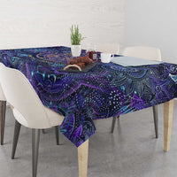 Universal Connection Zodiac Tablecloth Cosmic Eye and Sacred Om Vibration