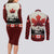 Canada Flag Couples Matching Long Sleeve Bodycon Dress and Long Sleeve Button Shirt Maple Leaf & Plaid Pattern Design