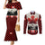 Canada Flag Couples Matching Mermaid Dress and Long Sleeve Button Shirt Maple Leaf & Plaid Pattern Design