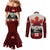 Canada Flag Couples Matching Mermaid Dress and Long Sleeve Button Shirt Maple Leaf & Plaid Pattern Design