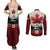 Canada Flag Couples Matching Summer Maxi Dress and Long Sleeve Button Shirt Maple Leaf & Plaid Pattern Design