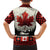 Canada Flag Family Matching Long Sleeve Bodycon Dress and Hawaiian Shirt Maple Leaf & Plaid Pattern Design