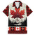 Canada Flag Family Matching Long Sleeve Bodycon Dress and Hawaiian Shirt Maple Leaf & Plaid Pattern Design