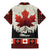 Canada Flag Family Matching Mermaid Dress and Hawaiian Shirt Maple Leaf & Plaid Pattern Design