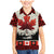 Canada Flag Family Matching Mermaid Dress and Hawaiian Shirt Maple Leaf & Plaid Pattern Design