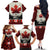 Canada Flag Family Matching Off The Shoulder Long Sleeve Dress and Hawaiian Shirt Maple Leaf & Plaid Pattern Design