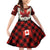 Canada Flag Family Matching Off Shoulder Short Dress and Hawaiian Shirt Maple Leaf & Plaid Pattern Design