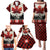 Canada Flag Family Matching Puletasi and Hawaiian Shirt Maple Leaf & Plaid Pattern Design