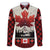 Canada Flag Family Matching Puletasi and Hawaiian Shirt Maple Leaf & Plaid Pattern Design