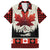 Canada Flag Family Matching Short Sleeve Bodycon Dress and Hawaiian Shirt Maple Leaf & Plaid Pattern Design