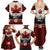 Canada Flag Family Matching Summer Maxi Dress and Hawaiian Shirt Maple Leaf & Plaid Pattern Design