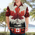 Canada Flag Hawaiian Shirt Maple Leaf & Plaid Pattern Design