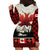 Canada Flag Hoodie Dress Maple Leaf & Plaid Pattern Design