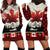 Canada Flag Hoodie Dress Maple Leaf & Plaid Pattern Design