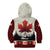 Canada Flag Kid Hoodie Maple Leaf & Plaid Pattern Design